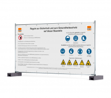 Werbebanner Arbeitsschutz (340 x 173 cm) Airtex