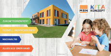 Werbebanner MBN KITA (340 x 173 cm) Airtex