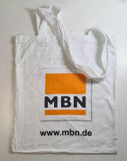 Baumwolltasche wei mit langen Henkeln (VE = 25 Stck)