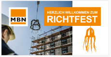 Werbebanner Richtfest (340 x 173 cm)