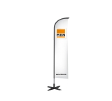 Beachflag Play XL mit 8 kg Gewicht - MBN allgemein (80 x 480 cm)
